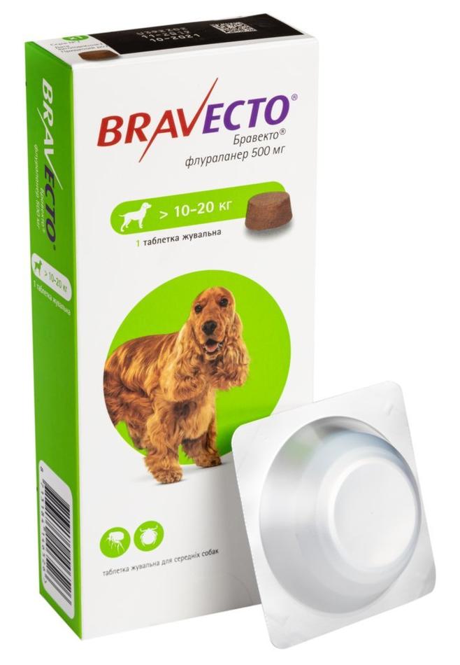 Бравекто 10-20кг